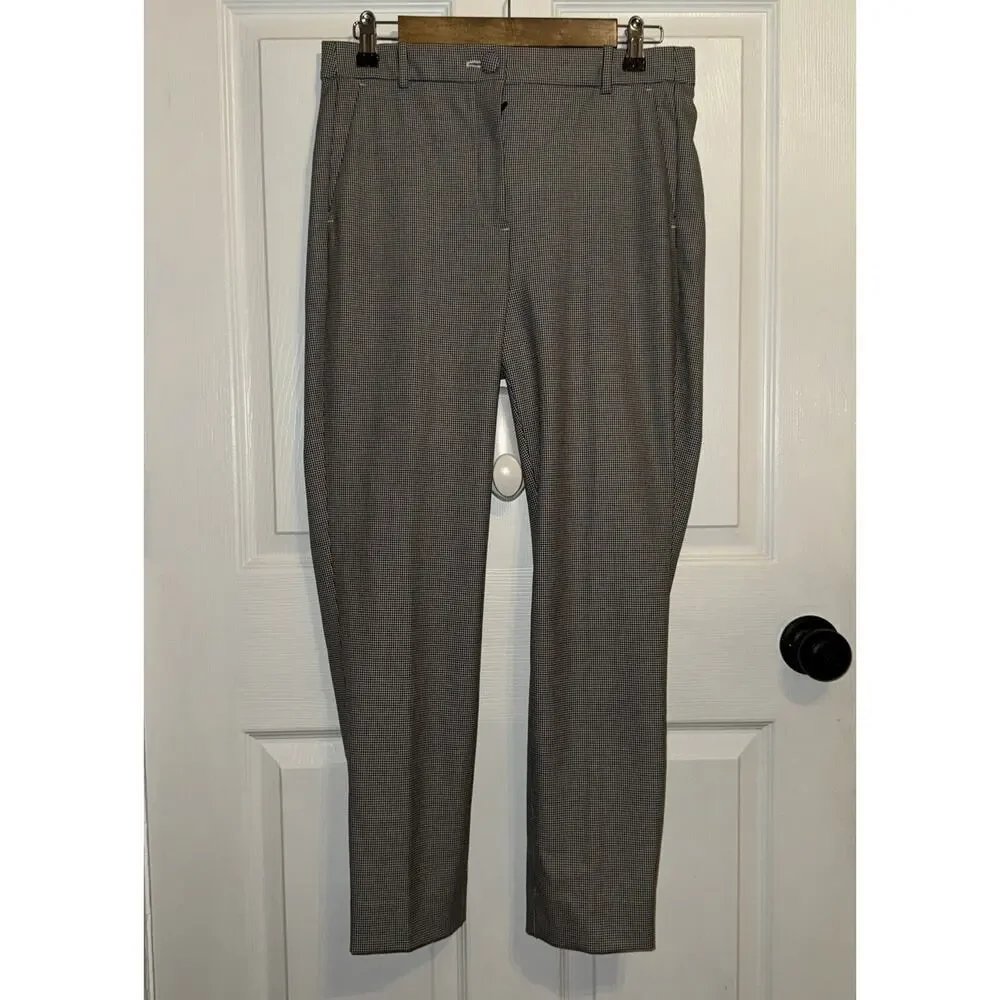 J.Crew High Rise Cameron Houndstooth Ankle Pants Size 8 Style #AB682 - Picture 1 of 7